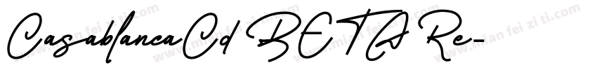 CasablancaCd BETA Re字体转换